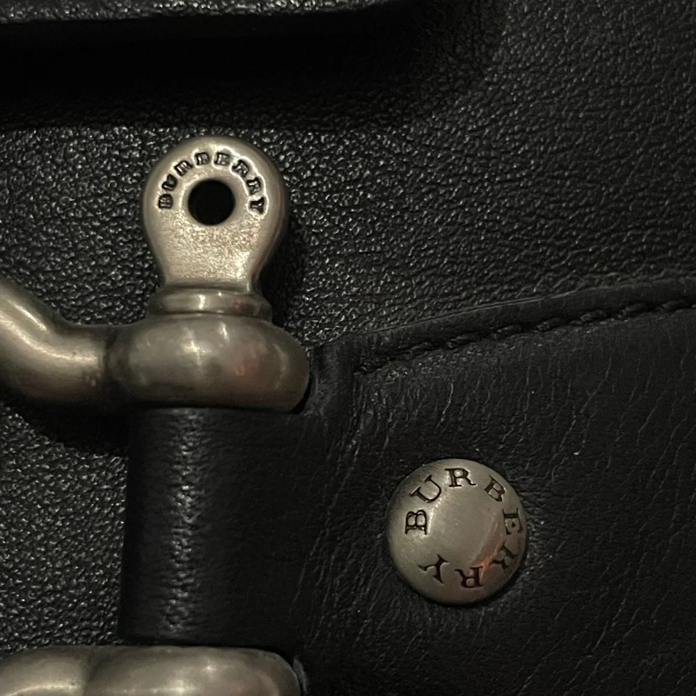Burberry Black Leather Shoulder Bag